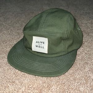 Alive and Well Camp Cap in Olive
